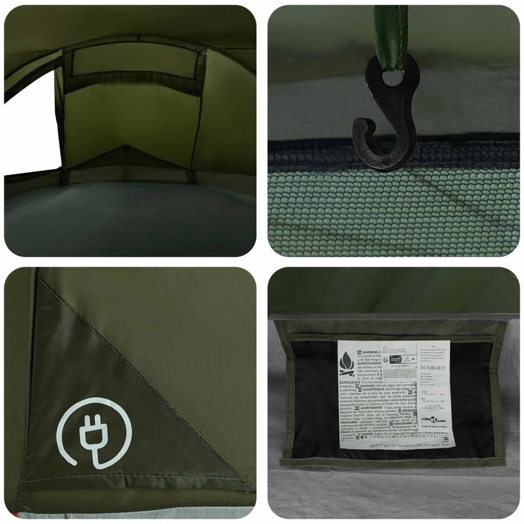 Tenda da backpacking Verde Oliva 4 persone