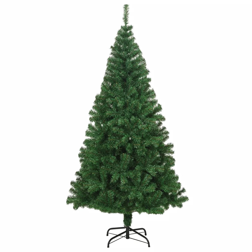 Albero di Natale Artificiale con Rami Spessi Verde 210 cm PVC 321036