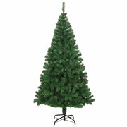 Albero di Natale Artificiale con Rami Spessi Verde 210 cm PVC 321036
