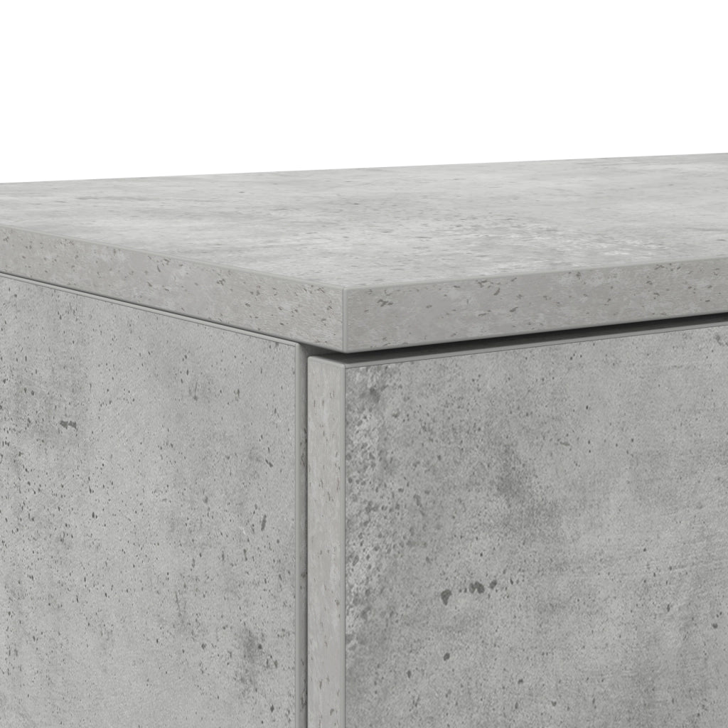 Cassetti Letto Grigio Cemento 75x36,5x16,5 cm in Legno Ingegnerizzato