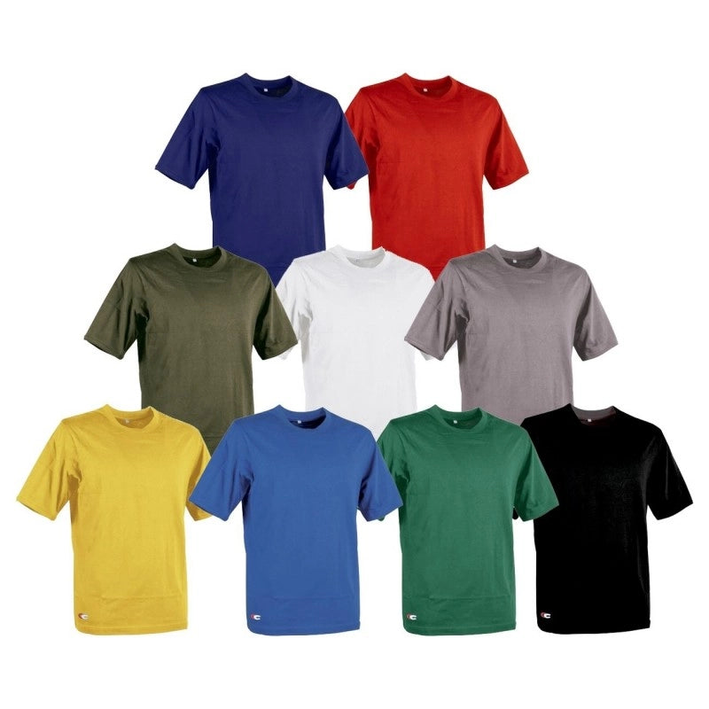 T-shirt zanzibar a manica corta colore antracite 100% cotone *** misura large - l, confezione 1