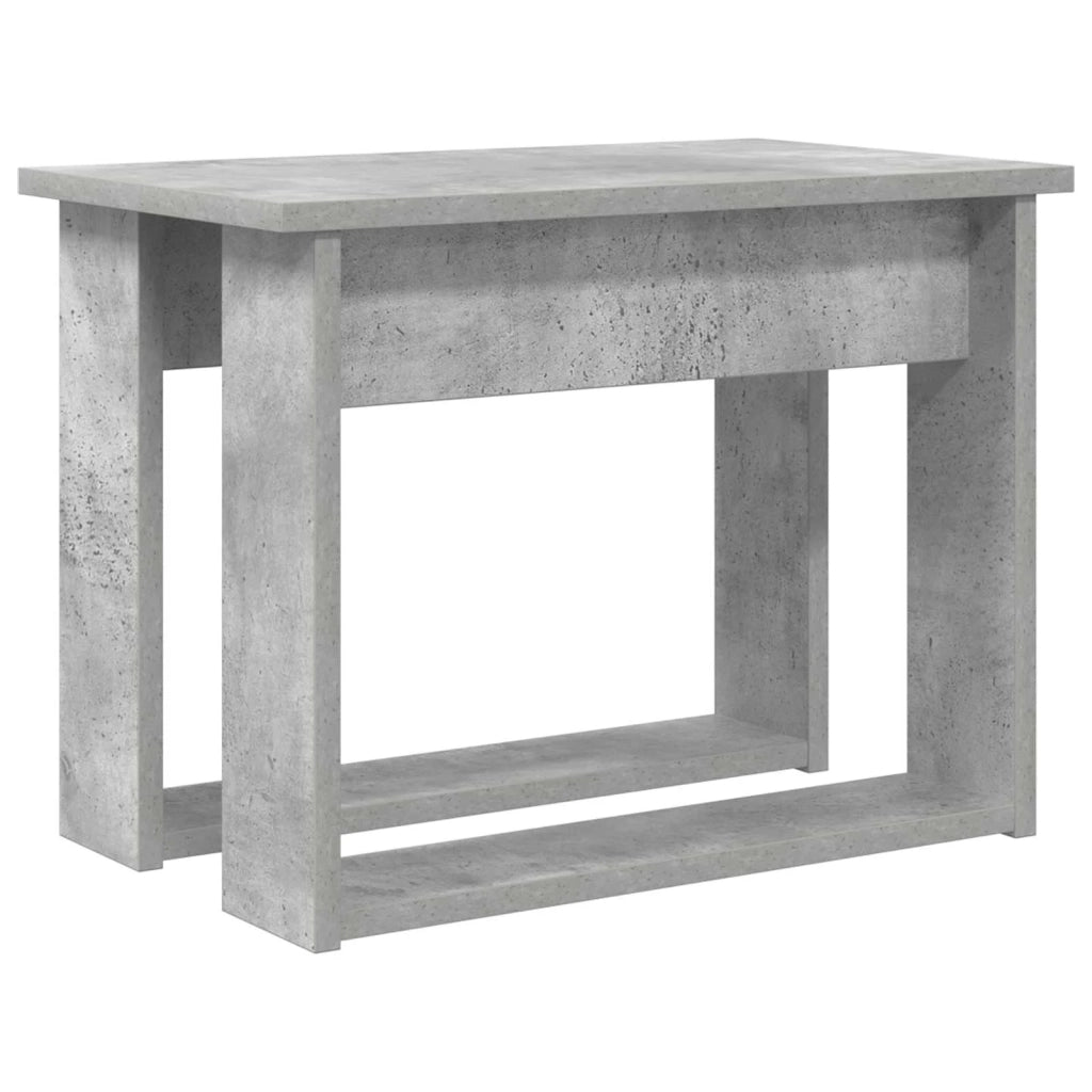 Set di Tavolini da Caffè 2 pcs Grigio cemento Legno multistrato