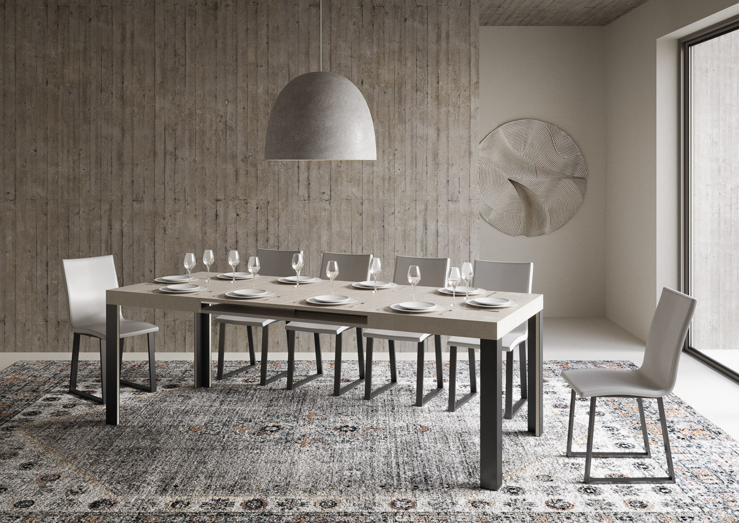 Tavolo Allungabile 140-224x80x77 cm Linea Cashmere