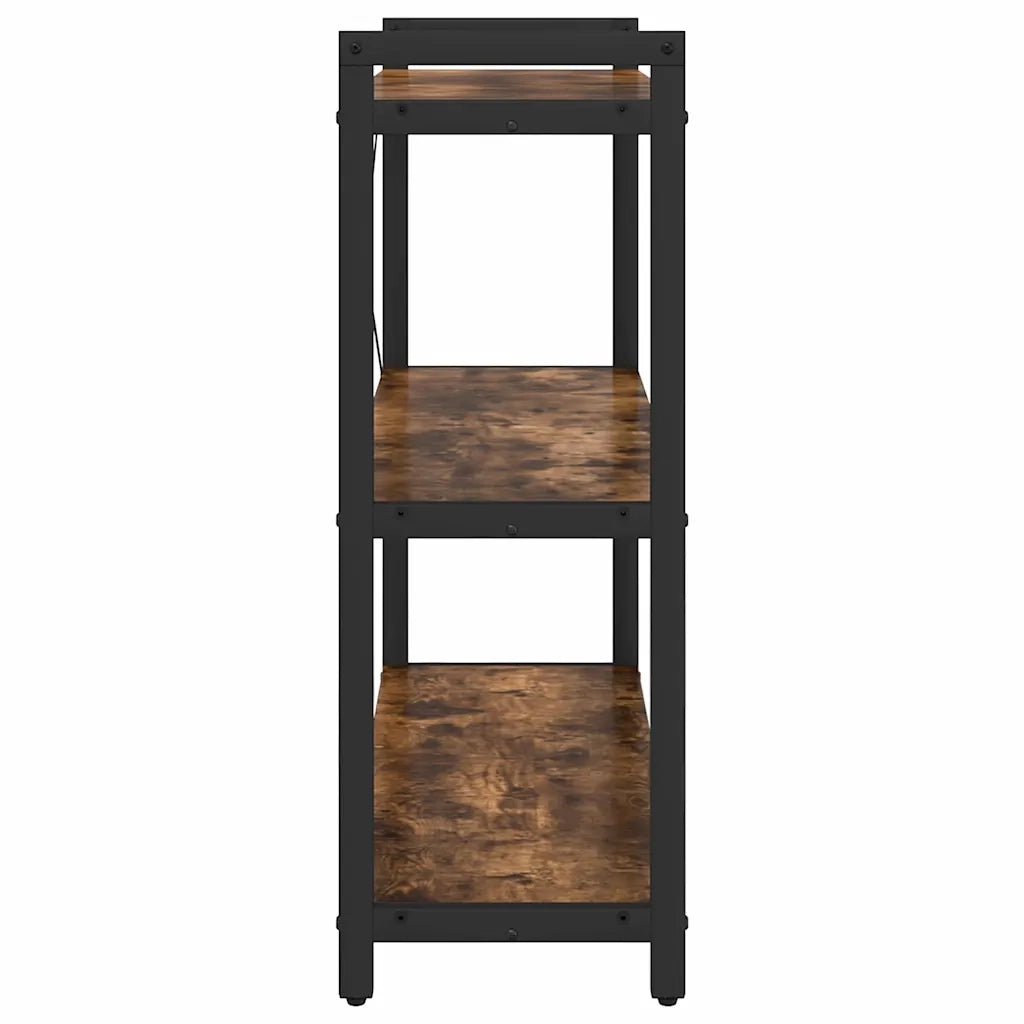 vidaXL Libreria Rovere fumo 80 x 30 x 83 cm Legno multistrato