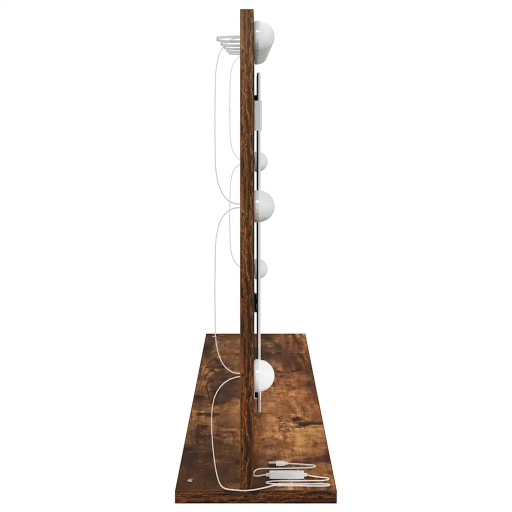 Specchio da Vanità Rovere fumé 100 x 55 x 18 cm Rettangolare 868305