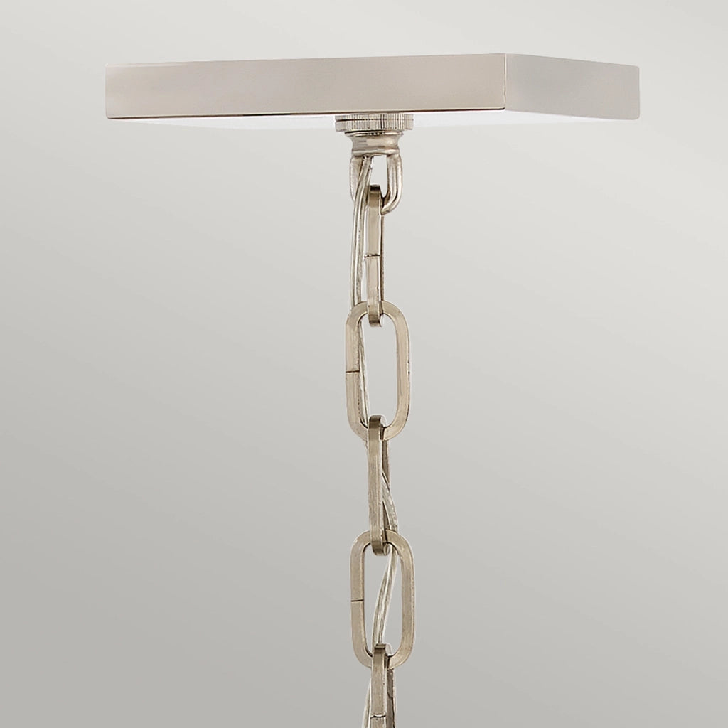 Lampadario Industrial Nordico Stinson Acciaio Nero E Nichel Lucido 4 Luci E14