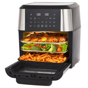 Friggitrice ad Aria XXL 12 L con 12 Funzioni; Touch Screen LED; Girarrosto e Circolazione Aria 360°