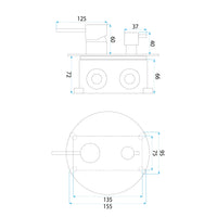 Set Doccia Da Incasso Rea Lungo Diamond Chrome + Box
