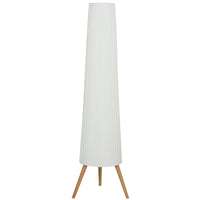 Lampada da Terra Treppiede 46x46x153 cm con Interruttore a Pedale e Luminosità Regolabile Bianco
