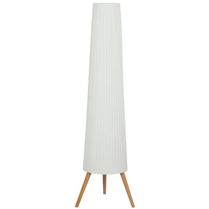 Lampada da Terra Treppiede 46x46x153 cm con Interruttore a Pedale e Luminosità Regolabile Bianco