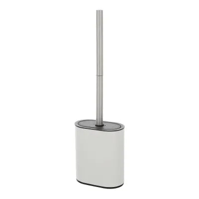 Portascopino bianco a parete o in appoggio con spatola in silicone