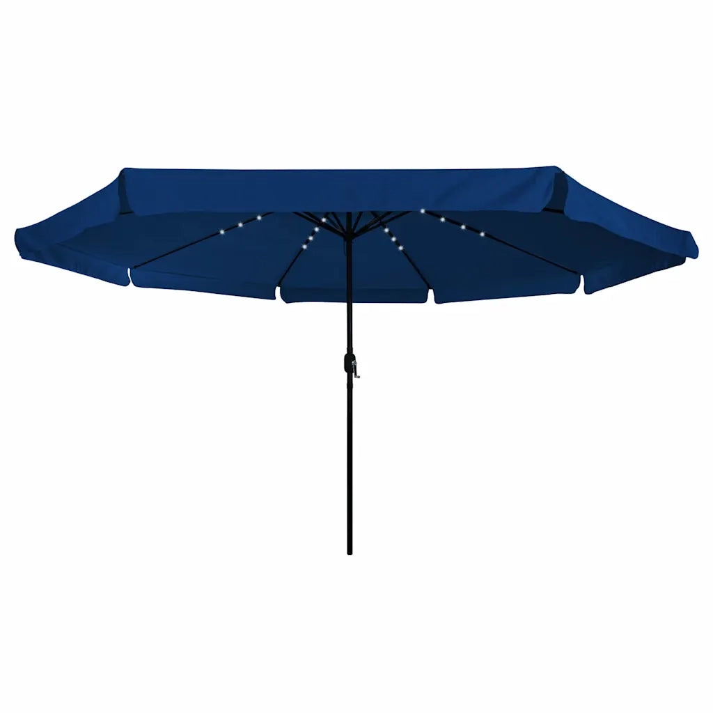 Ombrello da giardino-Ombrellone da spiaggia Azzurro 395 x 395 x 245 cm Poliestere