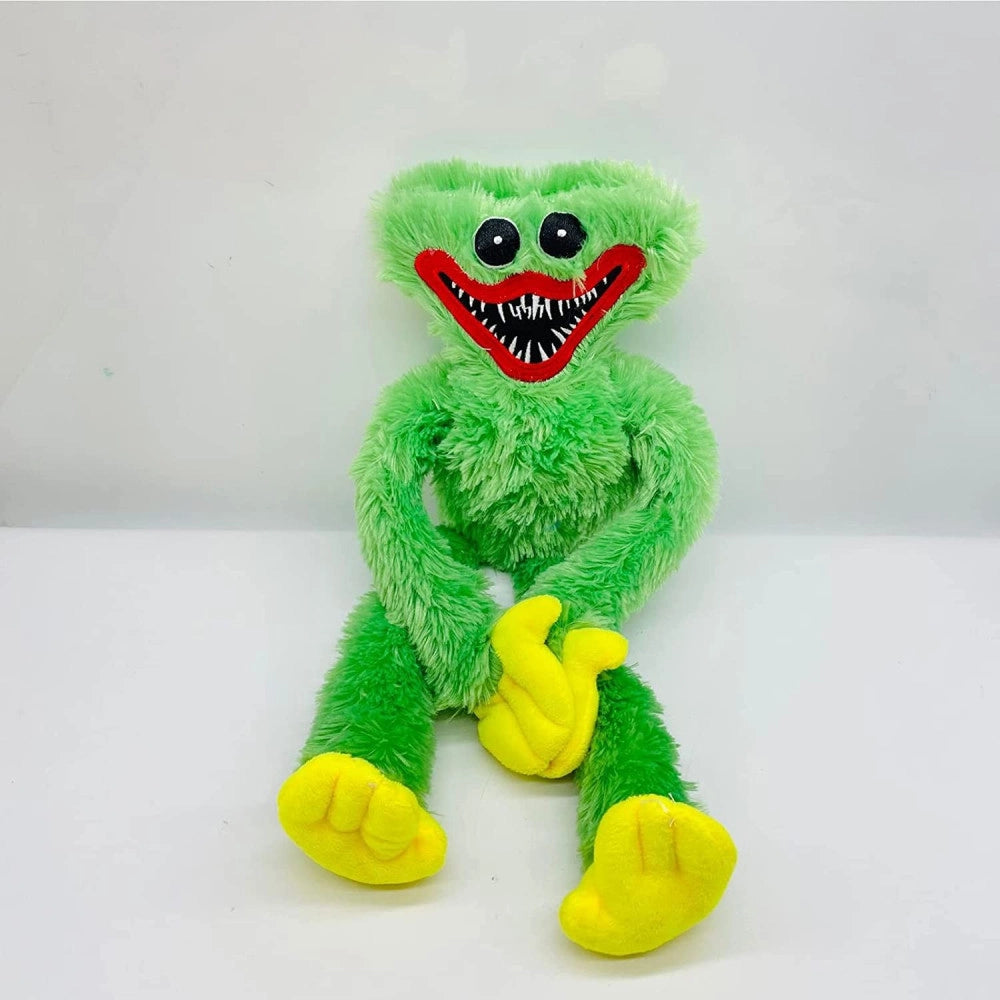 Trade Shop - Peluche Pupazzo Morbido Poppy Playtime Huggy Wuggy Plush Doll Gioco Verde 40cm -