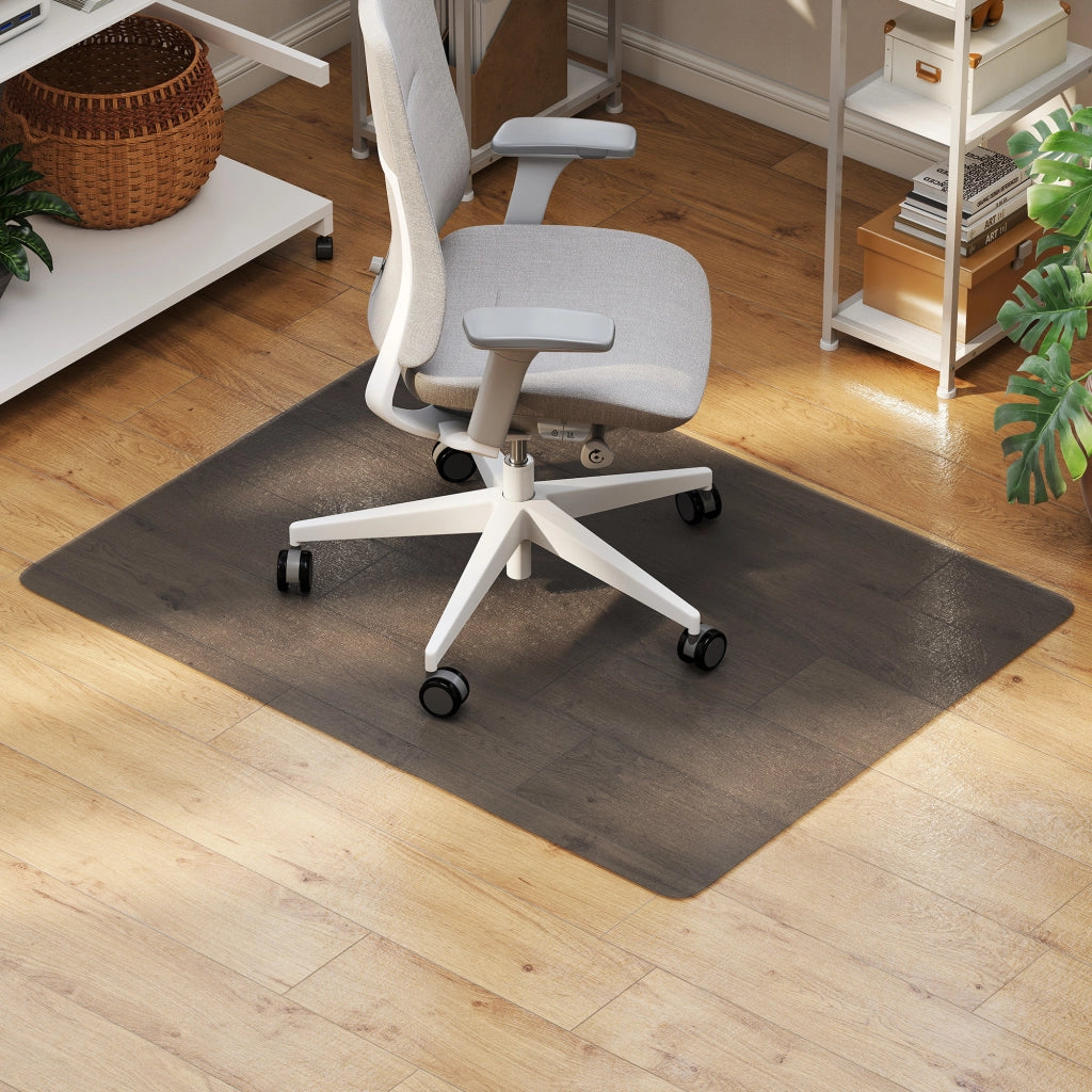 Tappetino Salvapavimento 120x90 cm in Plastica Nera Trasparente per Sedia da Ufficio