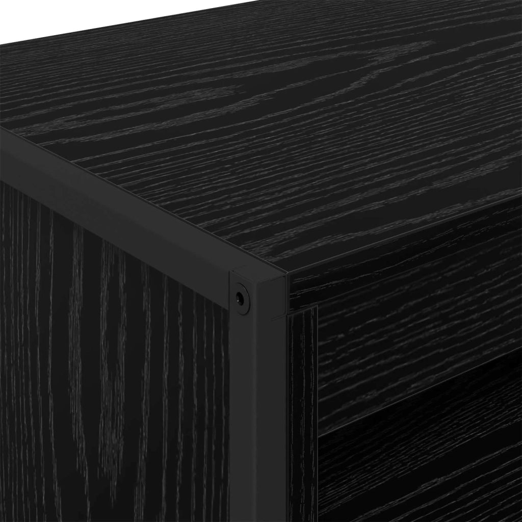 Armadi alti Rovere Nero 60 x 36 x 200 cm Legno multistrato