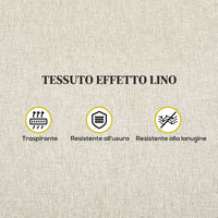 Poltrona Relax Reclinabile Manuale con Poggiapiedi Beige