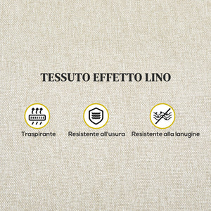 Poltrona Relax Reclinabile Manuale con Poggiapiedi Beige