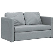 Divano letto | Sof¨¤ letto | Letto singolo da Terra 2 in 1 Grigio Chiaro 112x174x55cm Tessuto