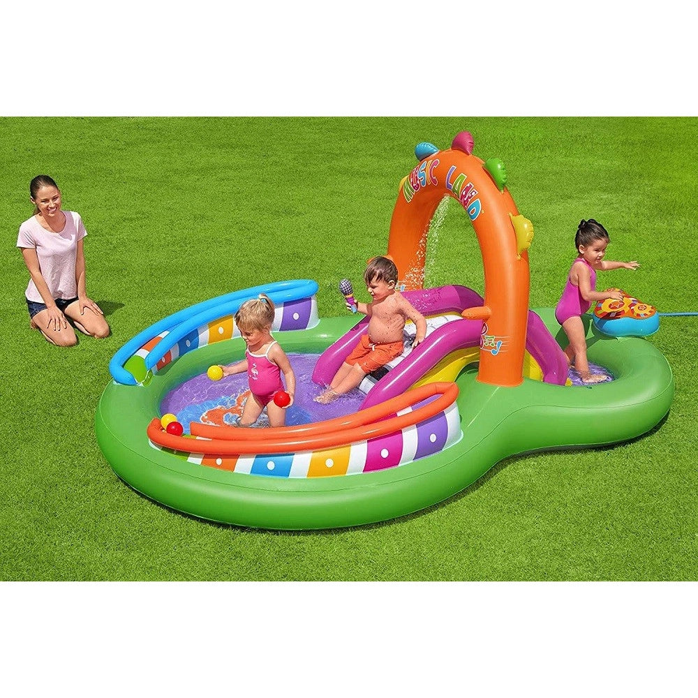 Trade Shop - Play Center 295x190x137 Cm Canta E Splash Piscinetta Per Bambini 2 Anni+ 53117 -