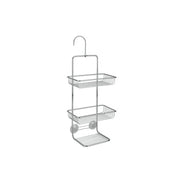 Supporto per doccia a 3 piani cromato, dimensioni 20x11x38/47 cm, modello Mallorca