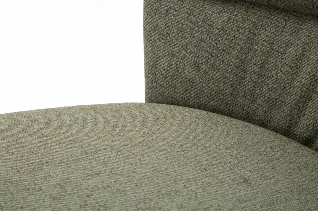 Set di 2 sedie Leo, Seduta indoor, Sedia imbottita, Poltrona multiuso, 58x61 h85 cm, Nero e Verde