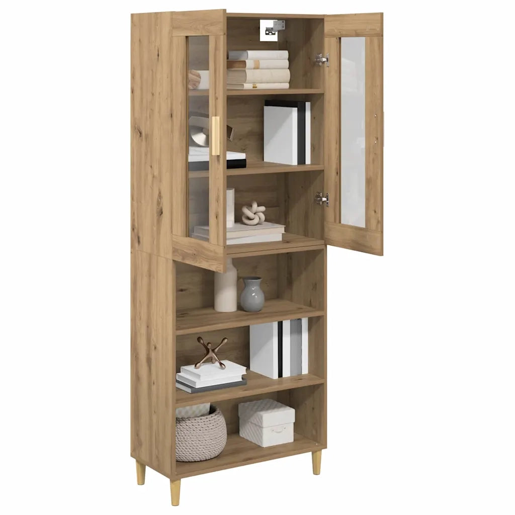 Credenza-Buffet-Armadio da cucina Rovere artigianale 69,5 x 34 x 180 cm 121625