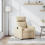 Divano Sedia-Poltrona Reclinabile in Tessuto Crema 660735