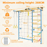 GIOCO DA ARRAMPICATA INDOOR Multifunzione Blu in acciaio al carbonio