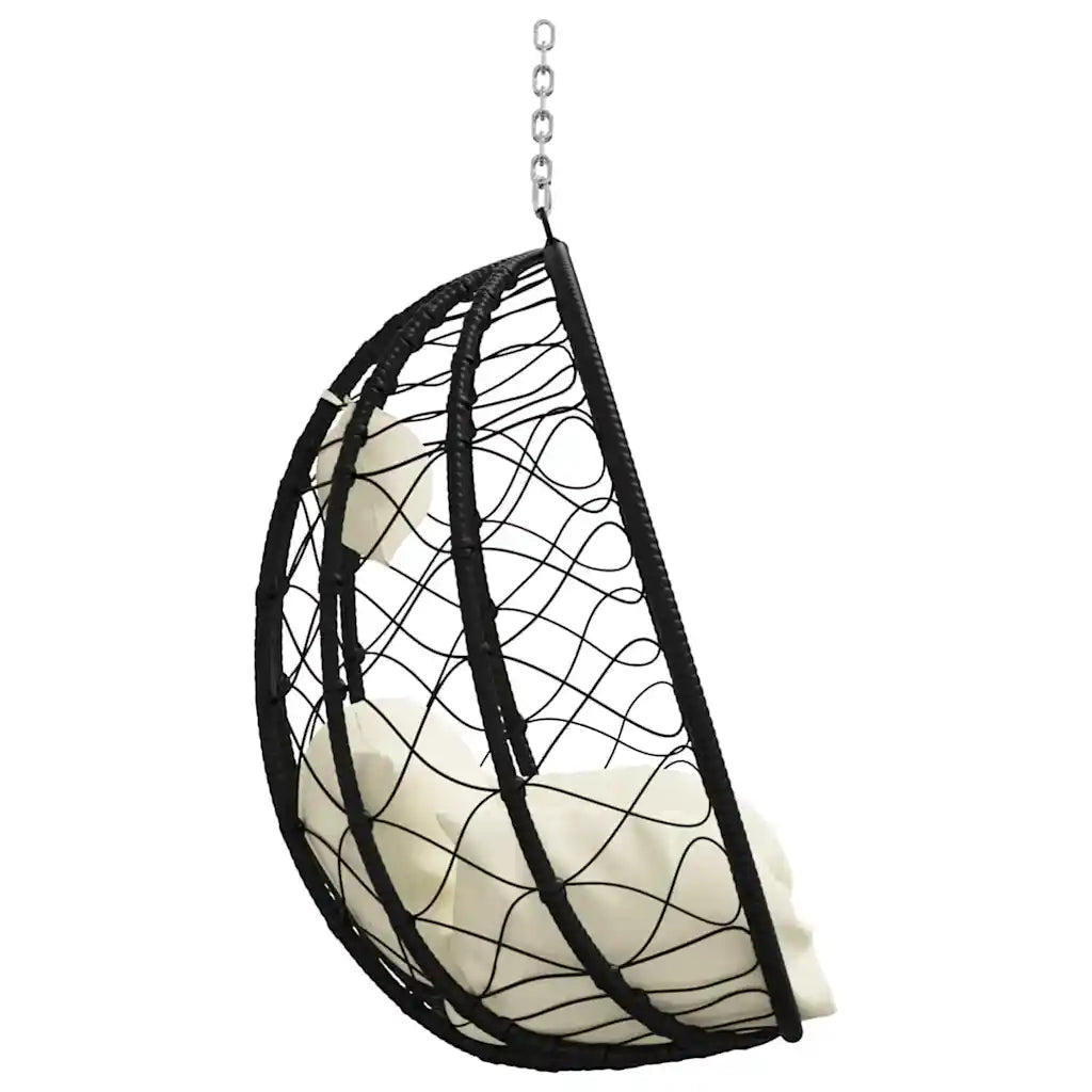 Sedia uovo sospesa Bianco crema 91,5 x 54,5 x 107 cm polyrattan CFW5489574