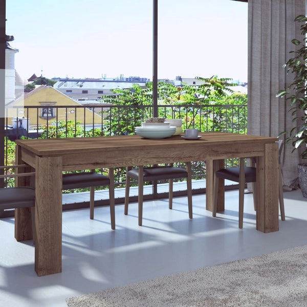 Tavolo allungabile 1485 noce con allunga centrale 190x90x76H