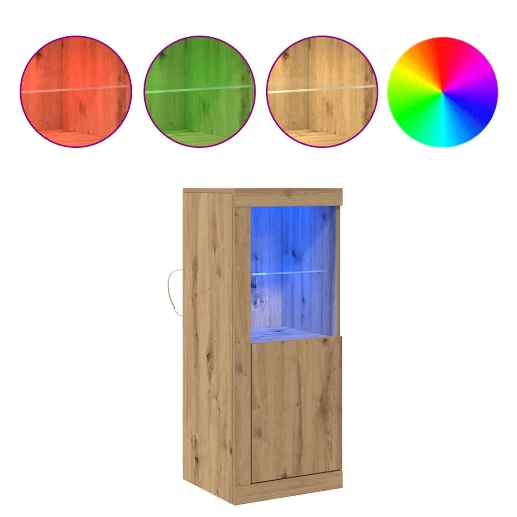 Credenza | Madia LED Marrone 41 x 37 x 100 cm Legno multistrato