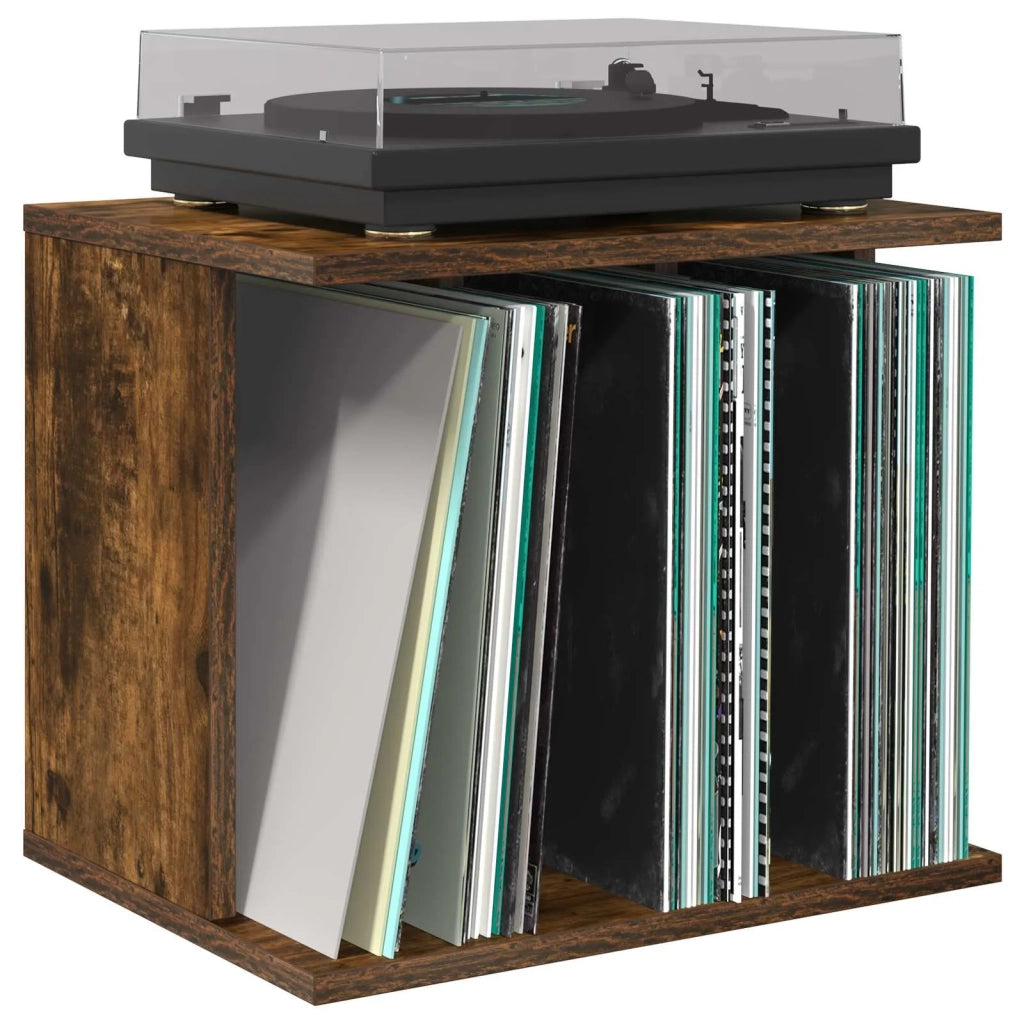 Storage per dischi in vinile Rovere Fumo 42 x 33 x 36 cm 8012838