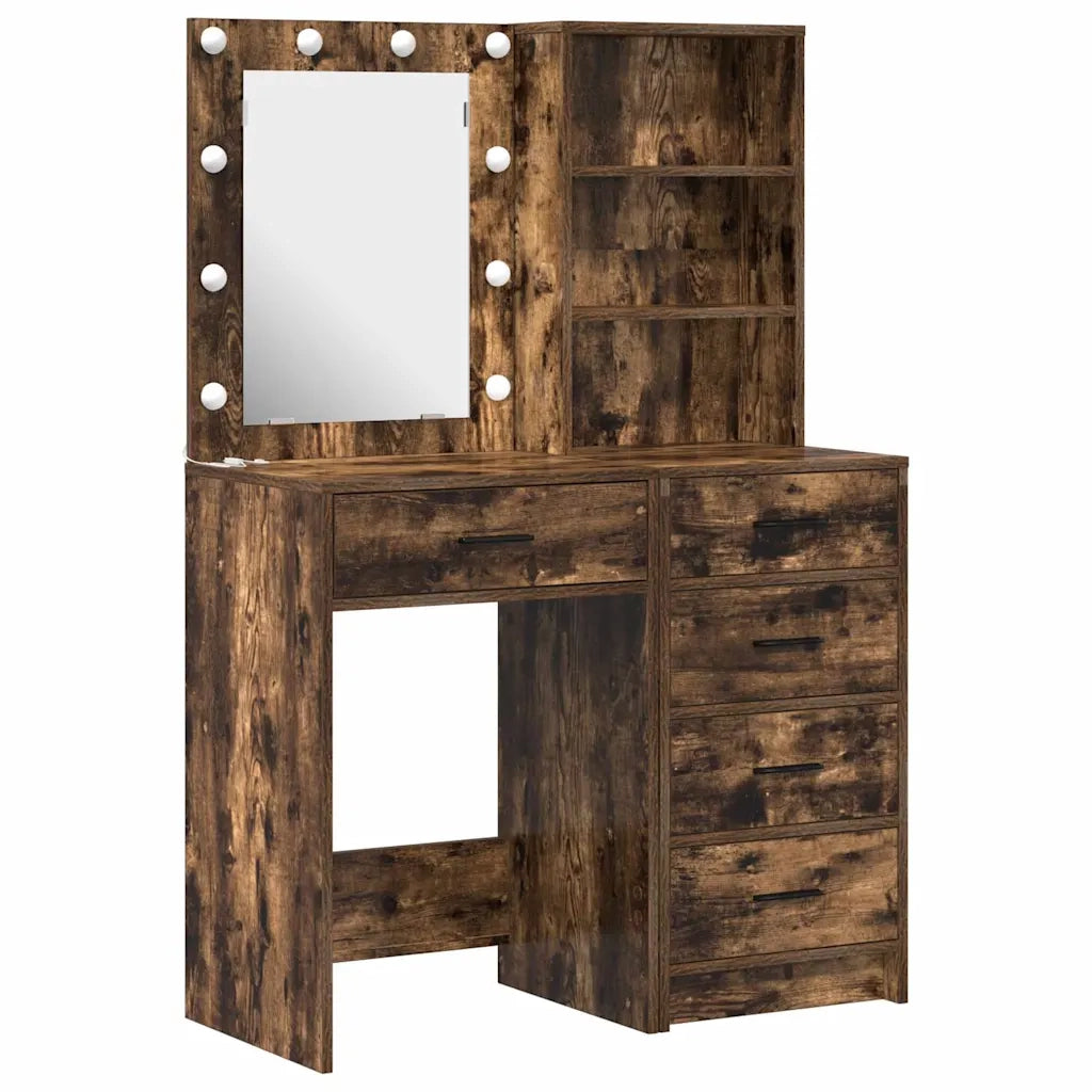 Tavolo da Trucco con cassetto 2 pcs Marrone 50 x 41 x 135 cm 3334204