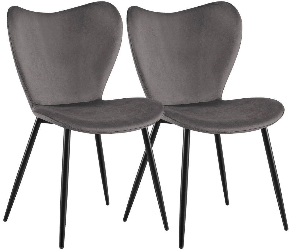Set di 2 sedie per sala da pranzo Maika in velluto 4