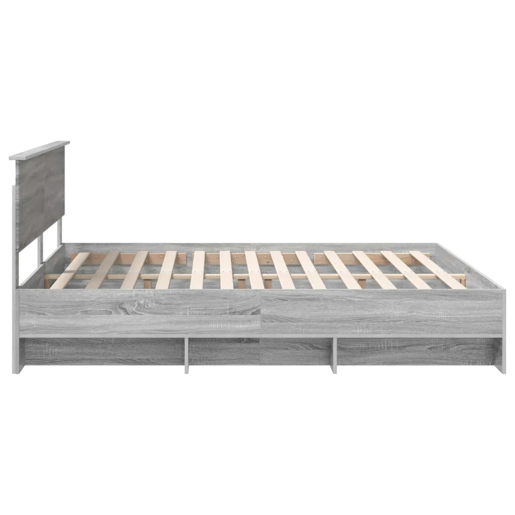 Struttura del letto con testiera Grigio Sonoma 180 x 200 cm 3408828