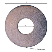 RONDELLA GREMBIALINA M 8 - 2,0 x  24 x  8,5 mm - 5 centinaio - SIPA