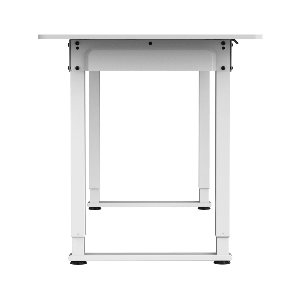 Scrivania Kirkkonummi con Piano Tavolo 160x75 cm Regolabile in Altezza - Bianco pro.tec
