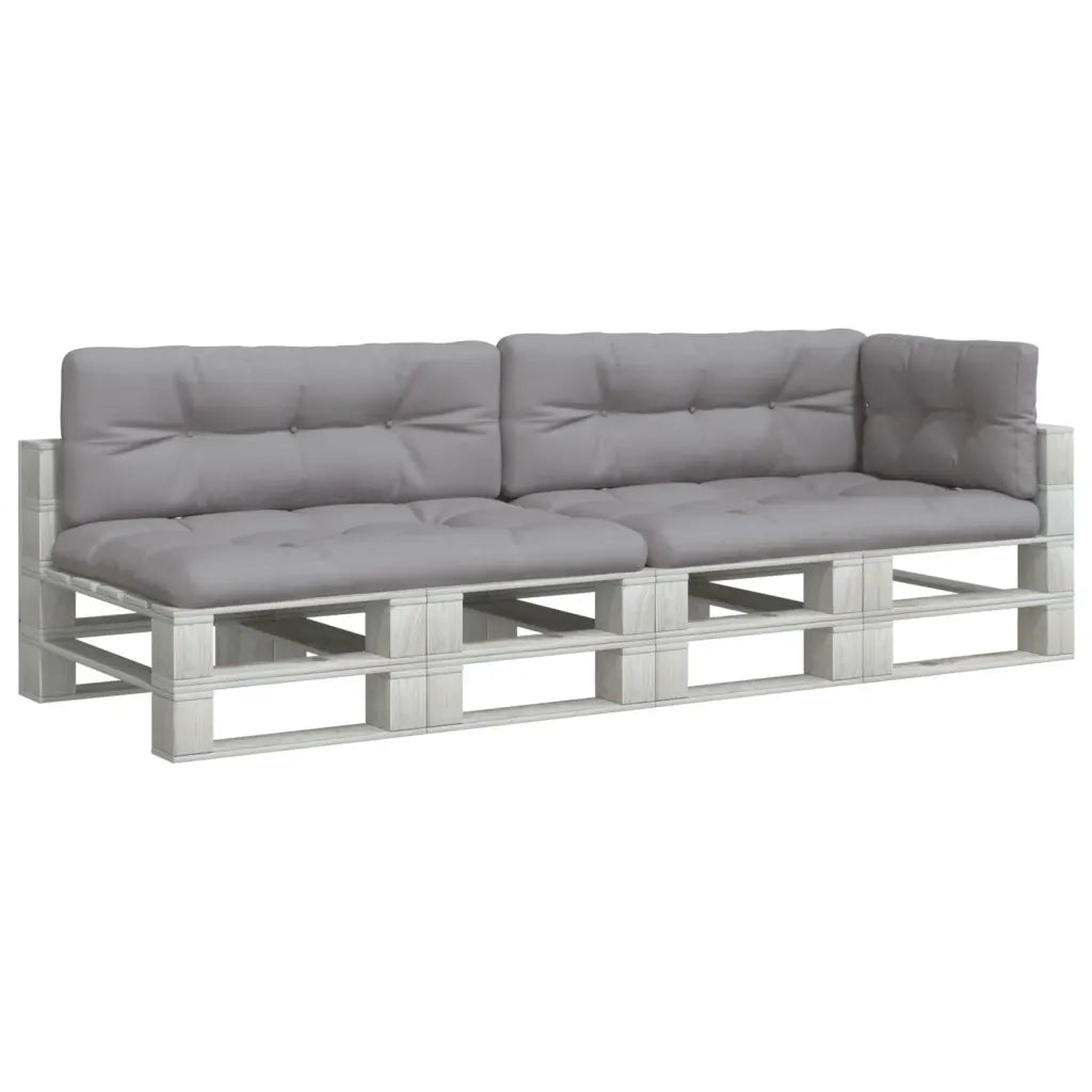 Cuscini per Pallet 5 pz Grigi in Tessuto 3217135