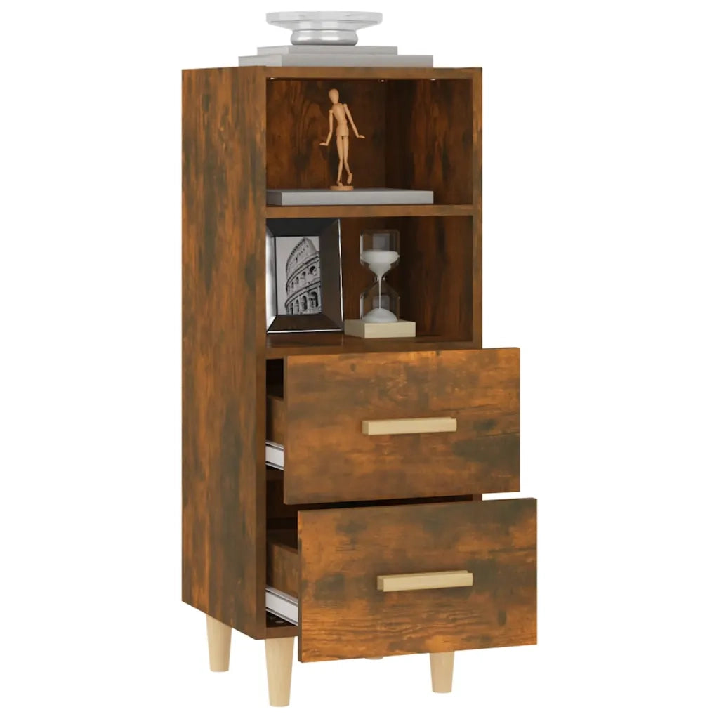 Credenza Rovere Fumo 34,5x34x90 cm in Legno Multistrato cod mxl 17796