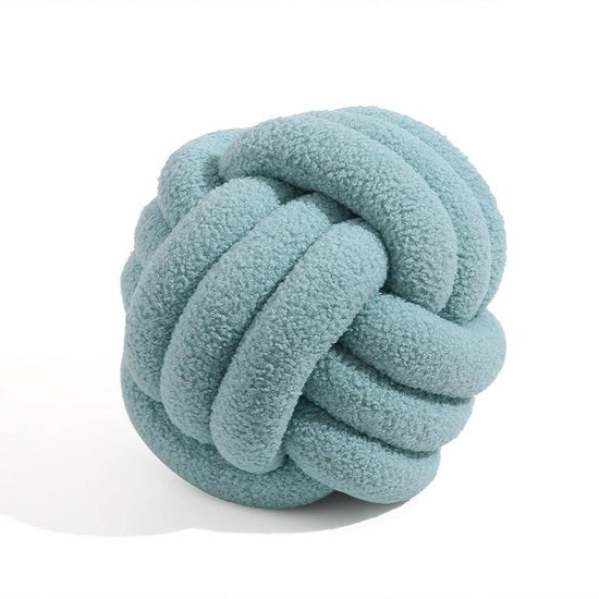Pallone di piuma per cuscino, cuscino per divano a maglia | Cuscino per divano a mano | Estremamente morbido | Cuscino per divano, 22*22cm, Blu chiaro