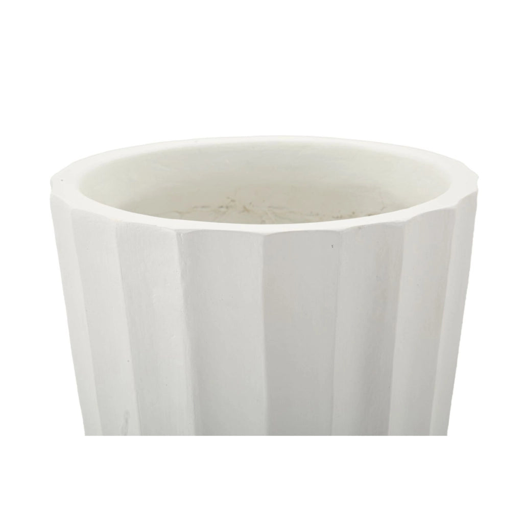 Vaso Decorativo VKH828, Bianco, Poliresina, 25x25x50 cm
