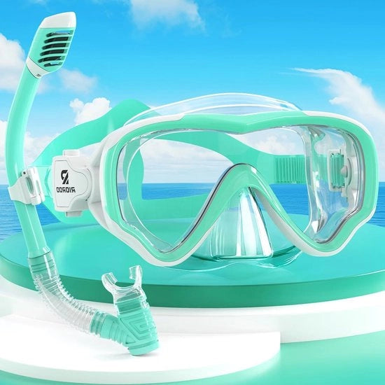 Snorkelset per bambini - Anti-condensazione e impermeabile - Adatto per ragazzi, ragazze e adolescenti dai 4 ai 14 anni