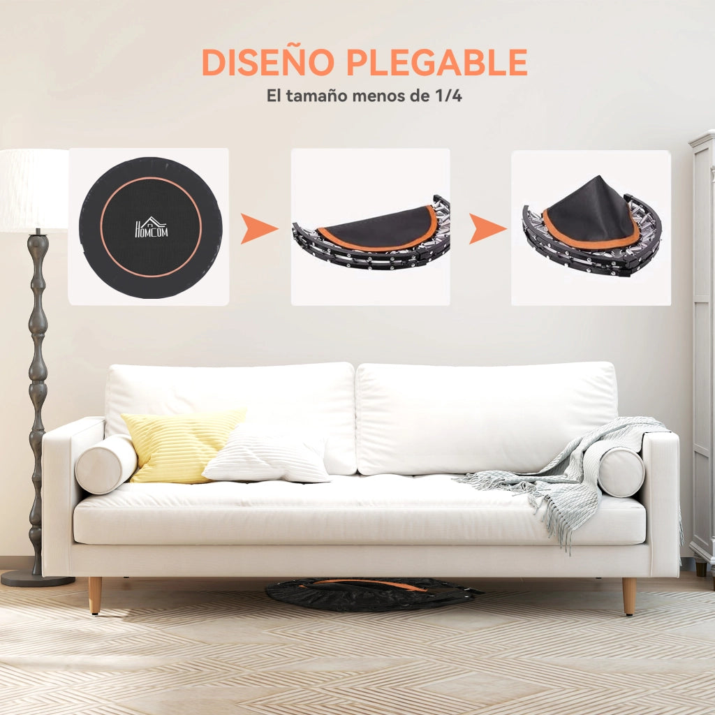 Letto Elastico Pieghevole ¨C Zephmum ¨C Nero e Arancione ?114 cm