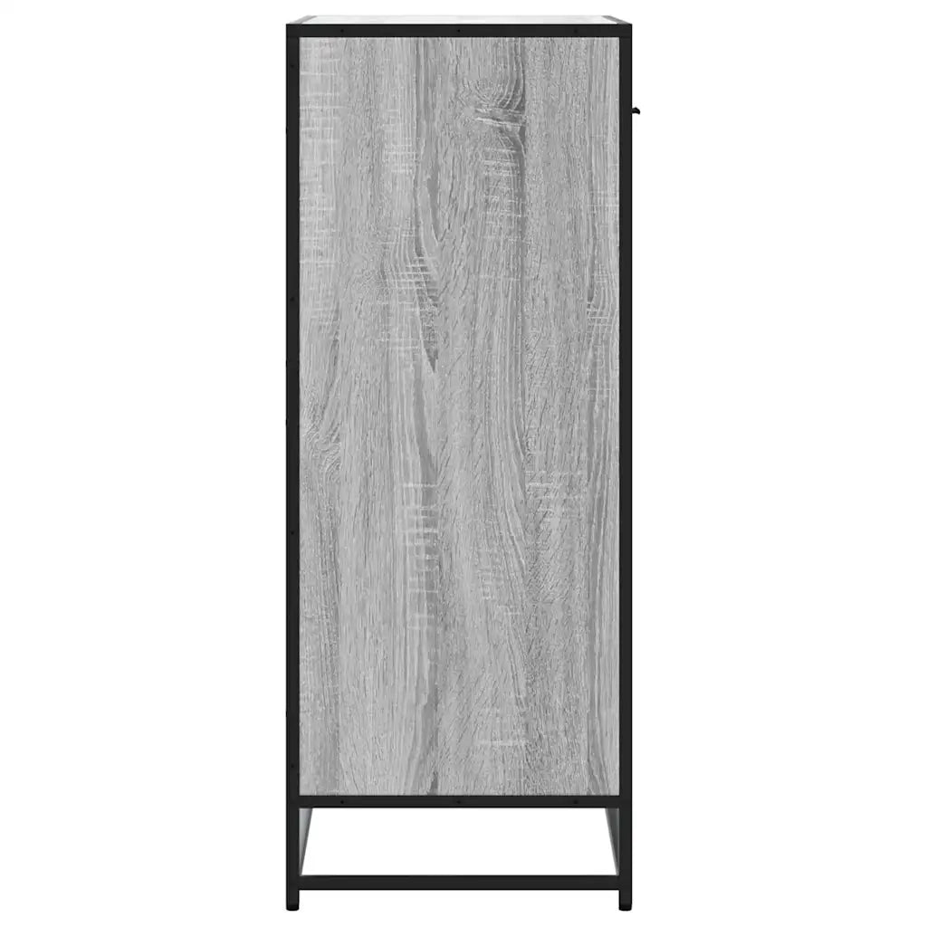 Scarpiera | Mobile per scarpe Grigio Sonoma 75x38x97,5 cm Legno Multistrato Metallo