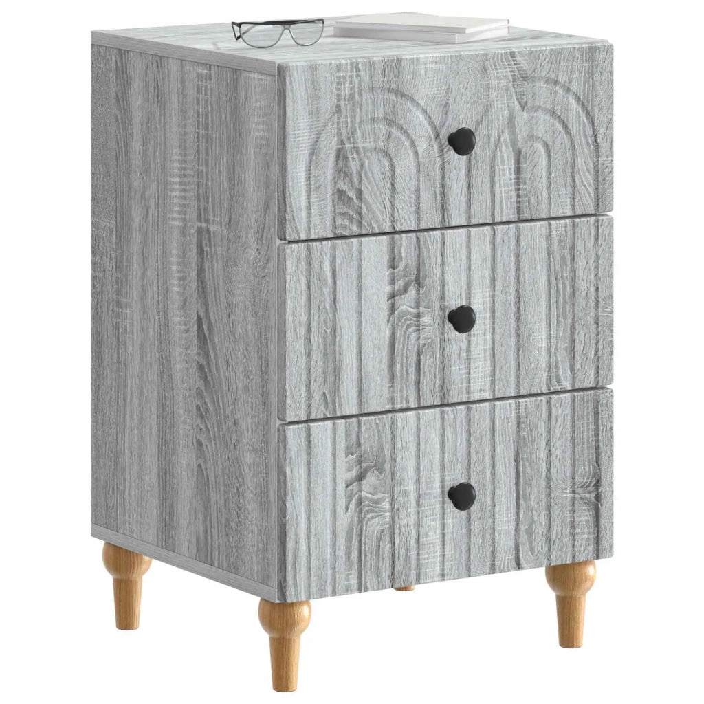 Armadio da Notte con cassetto Grigio Sonoma 43x 41 x 66,5 cm