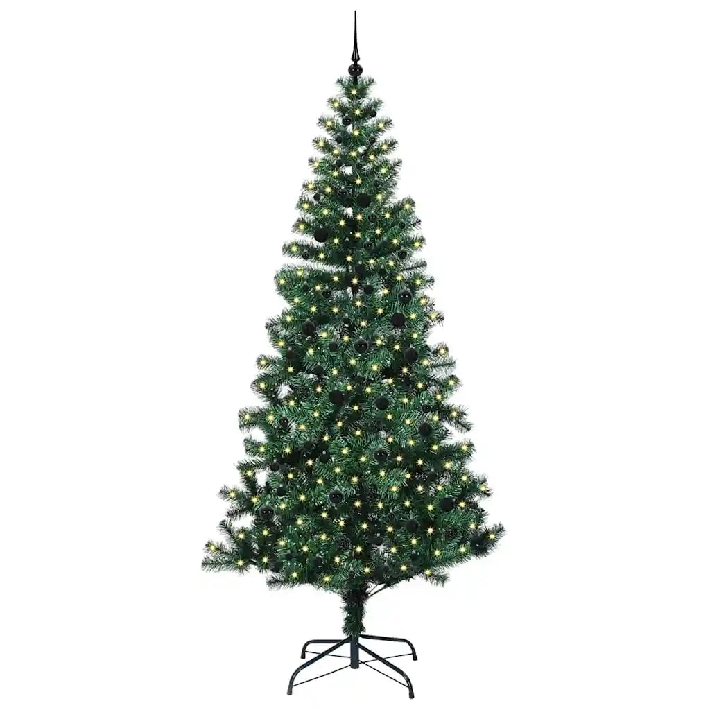 Albero di Natale | Decorazioni natalizie artificiale con luci integrate Verde 240 cm