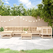 Set Salotto da Giardino 8 pz in Legno Massello di Pino 3186277