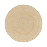 Tappeto rotondo in juta da interno 120 cm naturale | sweeek
