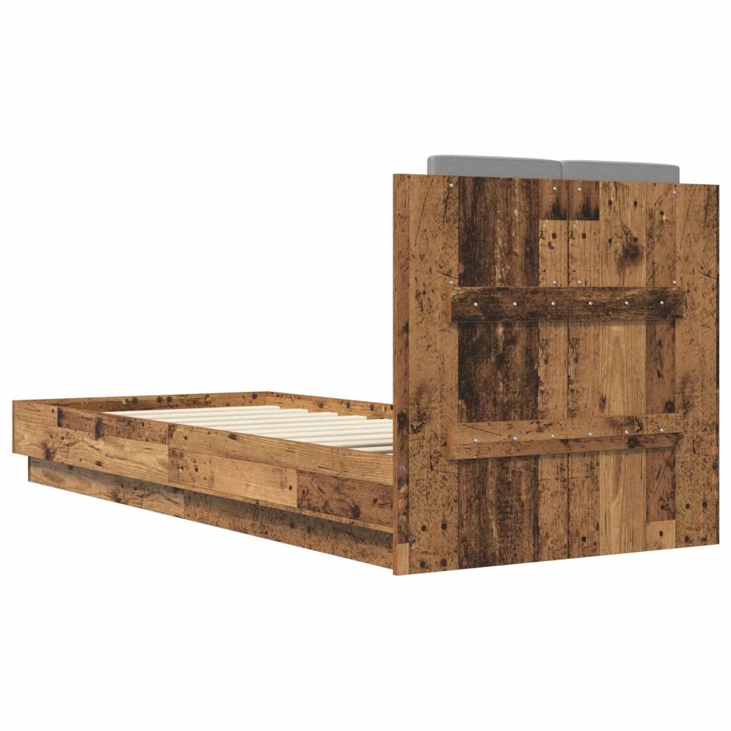 Struttura letto con testata Legno antico 80 x 200 cm 3429576