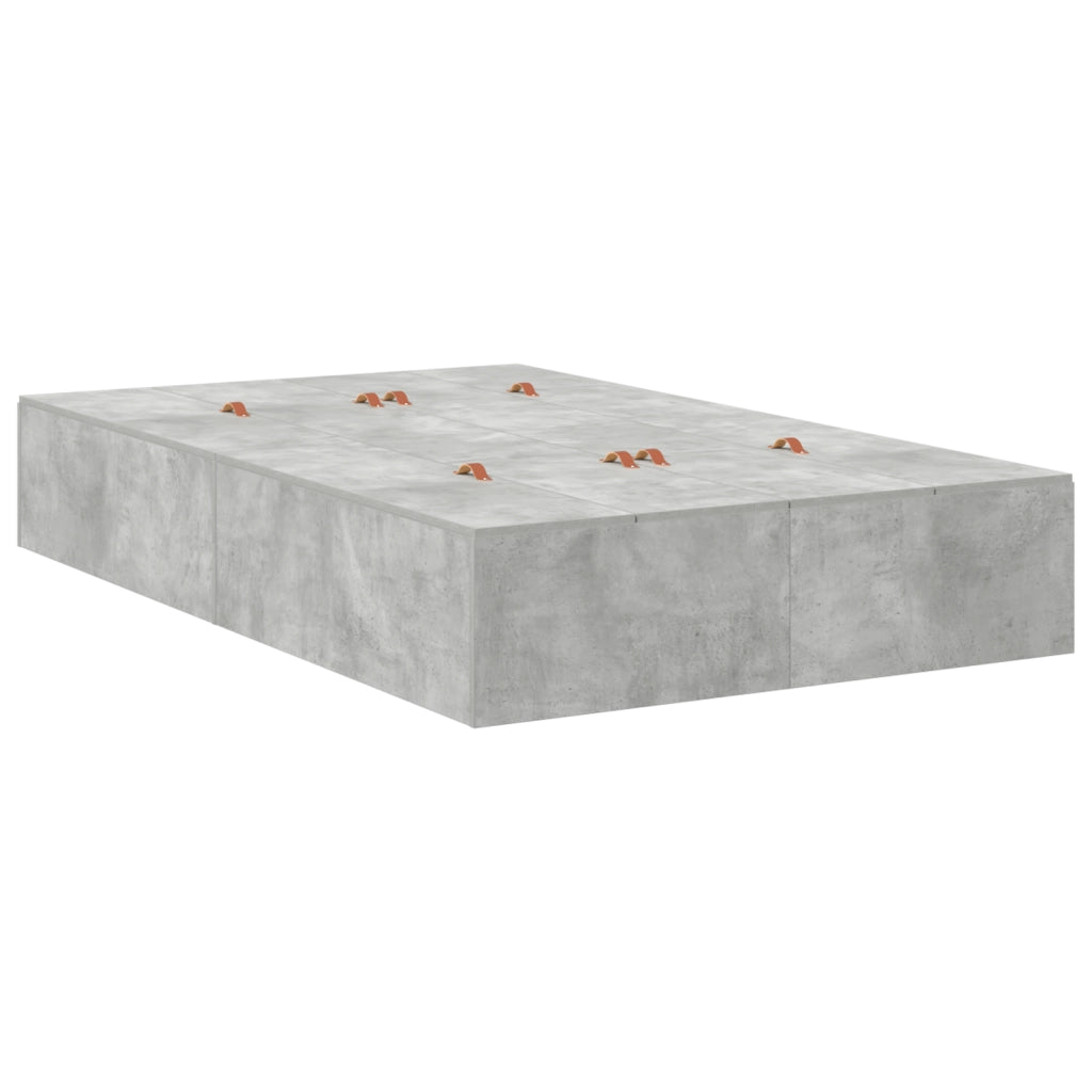 Struttura Letto Storage Grigio Cemento 120x200 cm